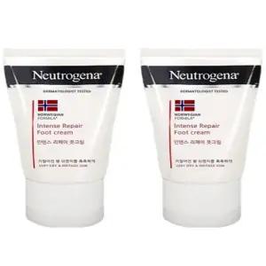 뉴트로지나 풋크림 56g2개 발 각질 연화제 뒤꿈치 갈라짐 연 고 로션(SH)