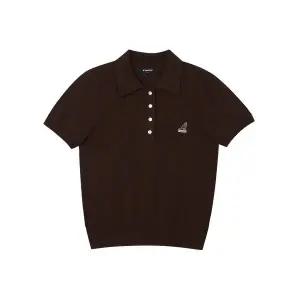 [캉골](마산점)우먼스 칼라 니트 1922 다크브라운