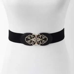 와이드 밴드벨트 밴딩벨트블랙 스판 WFFWQP0