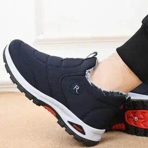 겨울 남자 부츠 방한화 기모 패딩 단화