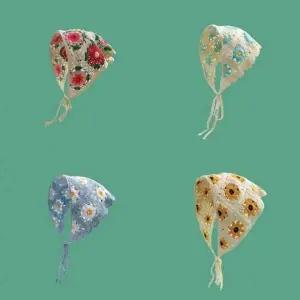 [셀러에이드]헤어 스카프 두건 삼각 니트 머리장식