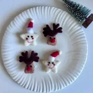 [셀러에이드]크리스마스 머리핀 산타 루돌프 헤어핀