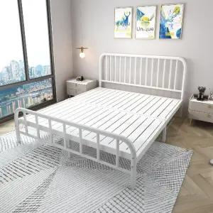 철제 침대프레임 블랙 1.2 1.5M 조립식 침대틀 모던 호텔식 저상 철재 자취 기숙사 튼튼한