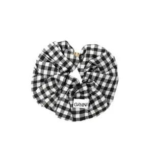 [가니] 체크 크링클 스크런치 헤어밴드 148675451