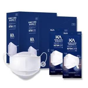 케이에이 KF94 마스크(100매입) 화이트 대형 국내산