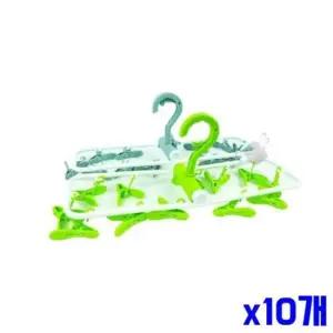 튼튼한 빨래집게형 건조대 12P x10개묶음 빨래밀리기