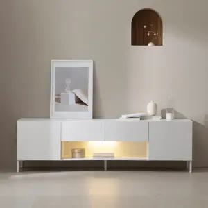 [보루네오] 에이바 LPM LED 거실장 1800 (다리형)