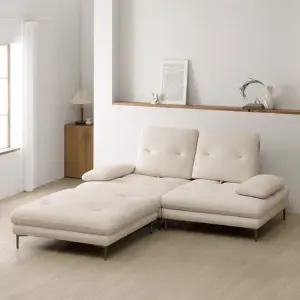 [보루네오] 디엘로 조야 패브릭 스윙 3인+스툴 소파 (쿠션증정)