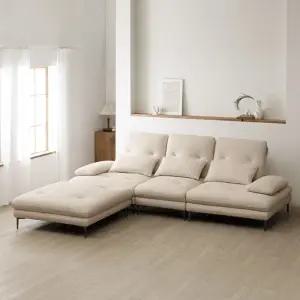 [보루네오] 디엘로 조야 패브릭 스윙 4인+스툴 소파 (쿠션증정)