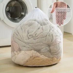 원형 특대형 빨래망 80x60 굵은 메쉬 대량세탁 이불빨래망 이불세탁망
