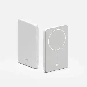 아트뮤 Qi2 15W 맥세이프 초슬림 고속 보조배터리 5000mAh QB310 화이트