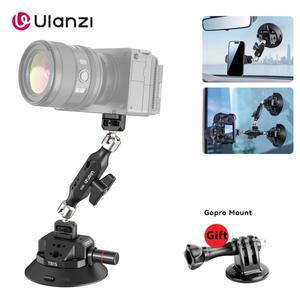 울란지 15 흡착식 차량용 거치대 베이스가 있는 범용 휴대폰 홀더 대시보드 스탠드 DSLR 카메라 및 고프로