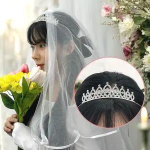 ZF 티아라 왕관머리띠 웨딩 A