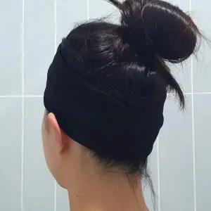 [콩심팥심]헤어밴드 ZF 무지 남녀공용 골지 반다나 블랙