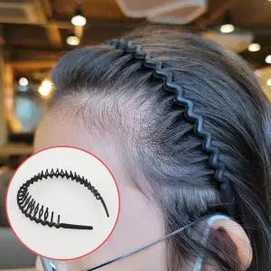 [콩심팥심]검정 ZF 빗살 지그재그 머리띠