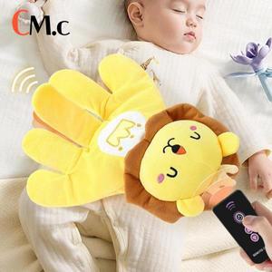 수유쿠션아기 진정 팜 만화 동물 원격 제어 잠자는 패팅 수면 보조 팜을위한 쿠션