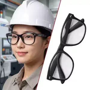 공구왕황부장 소프트글 변색 뿔테안경 체인지 W 검정색 UV차단 보안경 자동변색