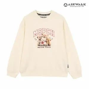 [보리보리/에어워크 주니어]여아 주니어 레터링 베어즈 맨투맨 티셔츠