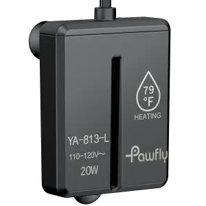 Pawfly 20W 미니 잠수식 수족관 히터 온도 조절기가 장착된 1.5-3갤런 어항 베타 소금물 및 담수용 소형