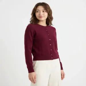 SPAO 메리노울블렌드 여성 라운드넥 카디건_SPCKG23WS1