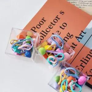 귀여운 방울 고무줄 헤어밴드 머리끈 여성용 스타일리시 헤어