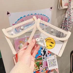 [골드스마일]투명 PVC 카드 지갑 케이스 미니 명함 케이스 학생용 소형 카드홀더