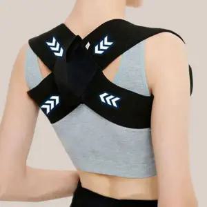 어깨 자세 교정 밴드 바른자세 서포터 어깨 자세 교정 밴드 탄력 굽은 스트레칭 보정