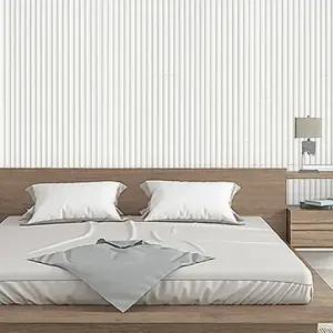 접착식 인테리어 입체 시트지 템바보드 벽지 1M x 71cm 화이트 10장