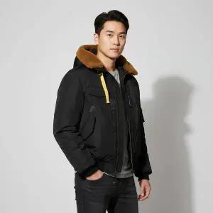 [파라점퍼스] 후드 보머 자켓 블랙 남성 153484564
