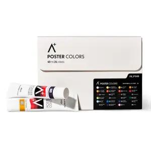 알파 에이플러스 포스터칼라 40ml 24색세트 (A/B) 튜브형