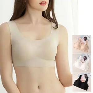 M부터 5XL까지 무봉제 심리스 노와이어 브라렛 가슴패드증정 홈트용