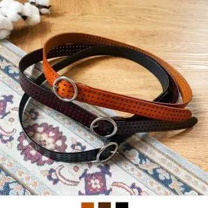 [골드스마일]TBZ 소가죽 비스킷 남녀 벨트(3color)