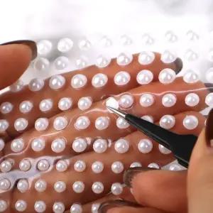 귀안뚫는 귀꾸 피어싱 스티커 진주