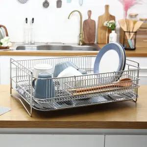 아이넥스 솔리드 올스텐 1단 그릇 설거지 식기건조대 특대