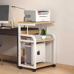 이동식 본체거치대 데스크탑 컴퓨터 받침대 선반