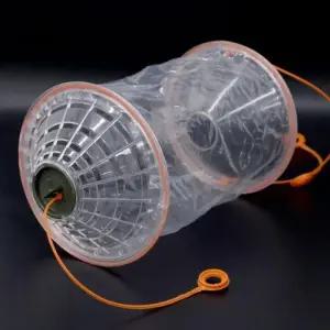 계곡 어류포획기 접이식통발 투명 어포기 민물 피래미 비닐