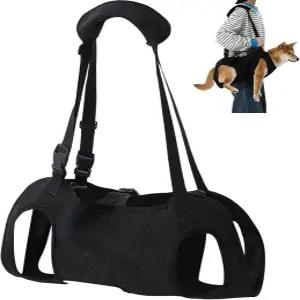샤일린 반려견 휴대용 슬링 응급 백팩 반려동물 다리 지지 및 재활견 트 하네스 조절 가능한 팅 스트랩