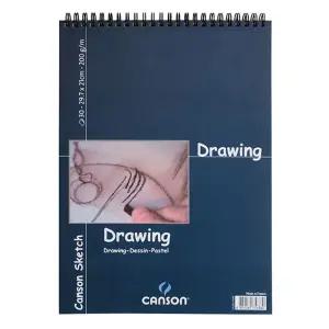캔손 엠보싱드로잉스케치북 200G A4 30매고급 드로잉 패드 미술 전문가 엠보 보싱