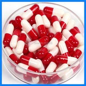 1,000개 사이즈 000 # ,00 # ,0 # ,1 # ,2 # ,3 # ,4 #   의약품 캡슐! 빨간색 흰색 하드 젤라틴 빈 캡슐(