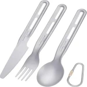 무한 항해 티타늄 캠핑 플랫웨어 휴대용 여행 도구 재사용 가능한 세트 사무실 학교 Ti1124T