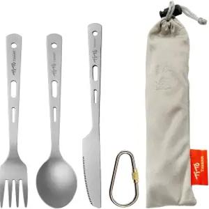 TiTo 티타늄 식기 세트 스푼 스팍 나이프 젓가락 빨대 휴대용 경량 야외 플랫웨어