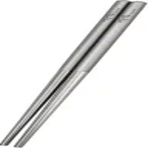 캠핑 피크닉 및 하이킹을 위한 TiTo 솔리드 티타늄 젓가락 재사용 가능한 경량 야외 식기 1쌍(6x160mm)