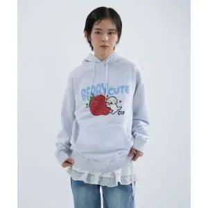 코드그라피 CGP BERRY CUTE 후디-멜란지 그레이 960378