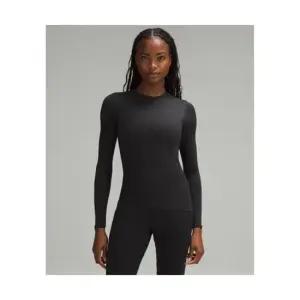 룰루레몬 LULULEMON 원더모스트 Ultra Soft Nulu 크루넥 롱슬리브 셔츠 BLK LW3HPRS-0001 362271