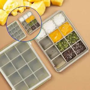 쌍문상회 이유식큐브12구 2P 실리콘트레이 보관용기 반찬통세트