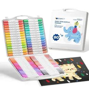 아크릴마카펜 ENMY 아크릴 마커 듀얼 팁 FastDrying 방수 2436486080 그림 문구