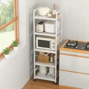 Haeif 주방 틈새수납장 진열장 바퀴 수납장 틈새 전