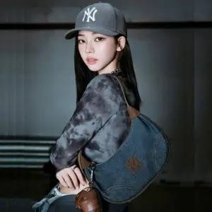 엠엘비 공용 데님 배색 호보백 뉴욕양키스 (3ABQMV35N-50INS) 346118