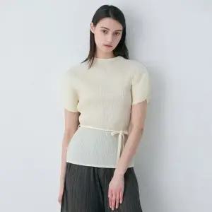 [최초가 129000원] 벨트 반소매 플리츠 블라우스 3colors)_YK04WAPTS01