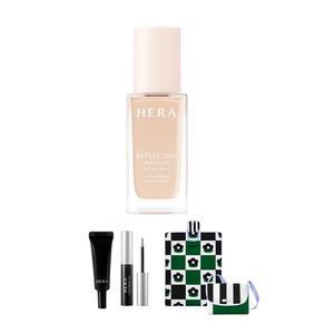헤라 리플렉션 스킨 글로우 파운데이션 21N1, 30g, 1개+증정(립 세럼 인텐스, 2g, 1개+브로우젤, 3g, 1개+스프링 브리즈 피크닉 매트, 1개)